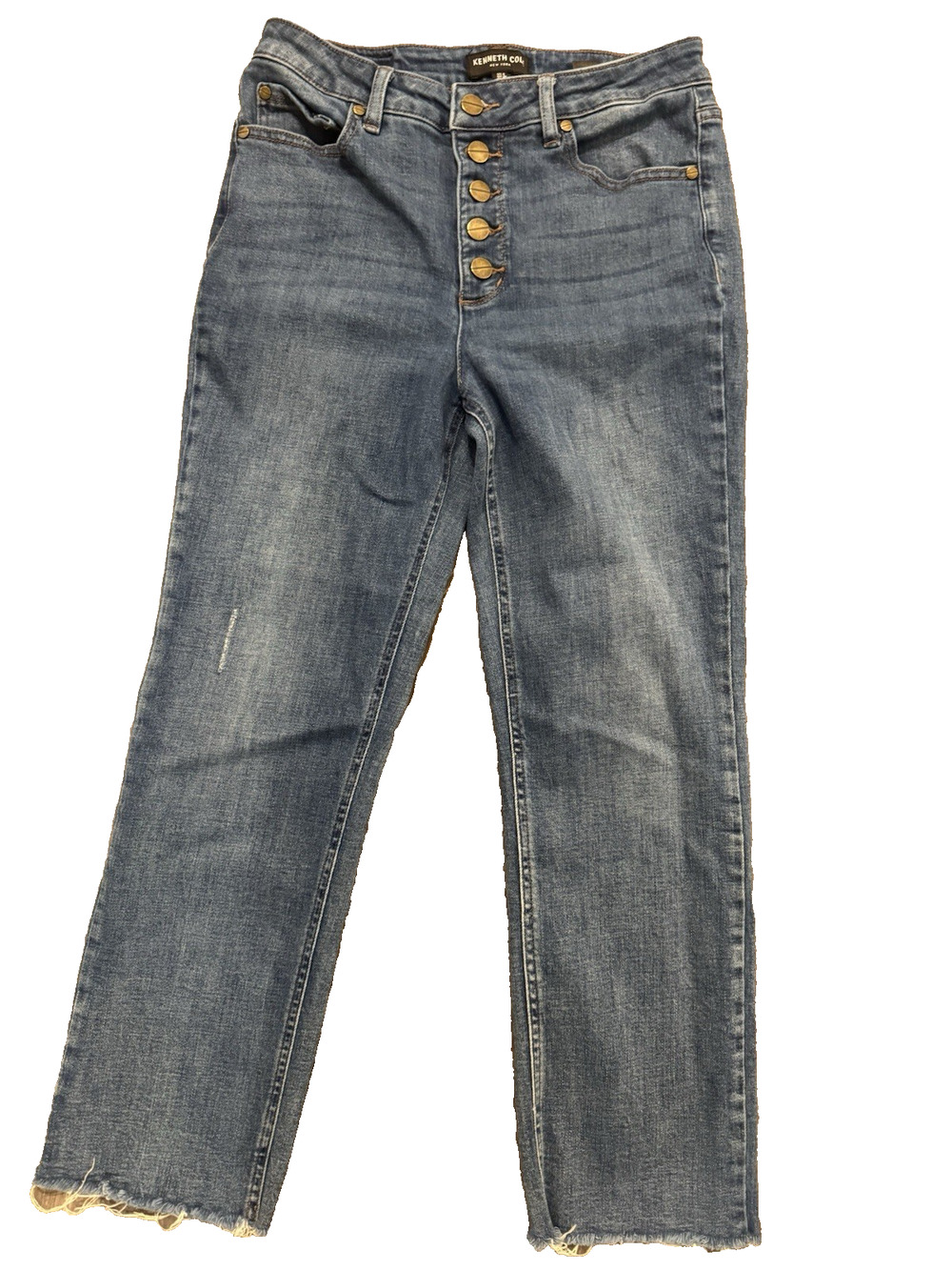 Kenneth Cole Jeans Women’s Size 6 Ankle Button Fly Raw Hem